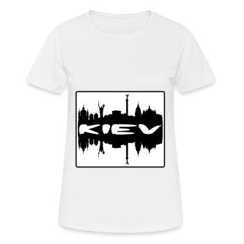 Kiev Ukraine Skyline Silhouette Souvenir de voyage - T-shirt respirant Femme - blanc - Devant - AI Model Female 172 dark (172cm)