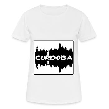 Cordoba Argentine Skyline Silhouette Travel Souven - T-shirt respirant Femme - blanc - Devant - AI Model Female 172 dark (172cm)