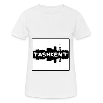 Taschkent Usbekistan Skyline Silhouette Reise Souv - Frauen T-Shirt atmungsaktiv - Weiß - Vorne - AI Model Female 172 dark (172cm)