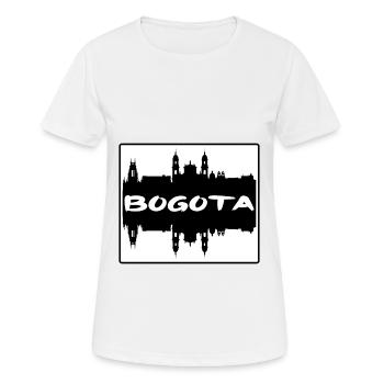 Bogota Colombie Skyline Silhouette Souvenir de voyage - T-shirt respirant Femme - blanc - Devant - AI Model Female 172 dark (172cm)