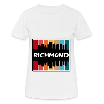 Richmond Virginia Usa Skyline Silhouette Travel So - Women's Breathable T-Shirt - white - Front - AI Model Female 172 dark (172cm)