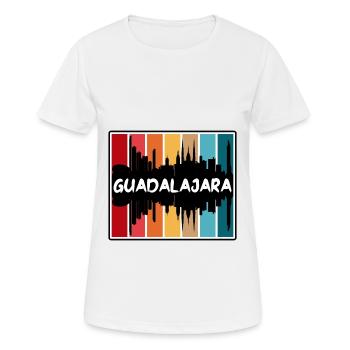 Guadalajara Mexico Skyline Silhouette Travel Souve - Women's Breathable T-Shirt - white - Front - AI Model Female 172 dark (172cm)