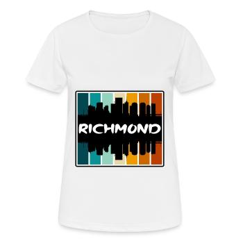 Richmond Virginia Usa Skyline Silhouette Travel So - Women's Breathable T-Shirt - white - Front - AI Model Female 172 dark (172cm)