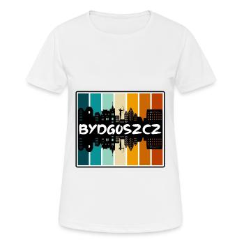 Bydgoszcz Polen Skyline Silhouette Travel Souveni - Frauen T-Shirt atmungsaktiv - Weiß - Vorne - AI Model Female 172 dark (172cm)