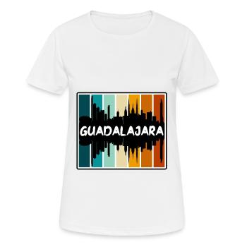 Guadalajara Mexico Skyline Silhouette Travel Souve - Women's Breathable T-Shirt - white - Front - AI Model Female 172 dark (172cm)