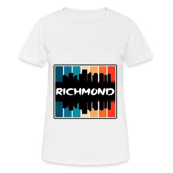 Richmond Virginia Usa Skyline Silhouette Travel So - Women's Breathable T-Shirt - white - Front - AI Model Female 172 dark (172cm)