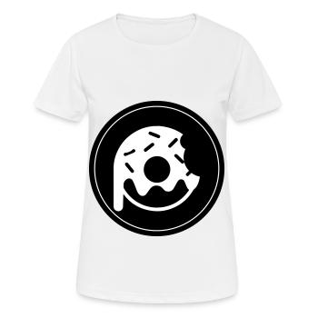 Symbole du beignet - T-shirt respirant Femme - blanc - Devant - AI Model Female 172 dark (172cm)