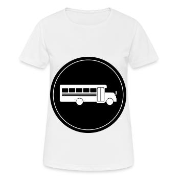 Schule Schulbus - Frauen T-Shirt atmungsaktiv - Weiß - Vorne - AI Model Female 172 dark (172cm)