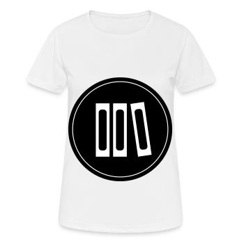 Lire des livres - T-shirt respirant Femme - blanc - Devant - AI Model Female 172 dark (172cm)