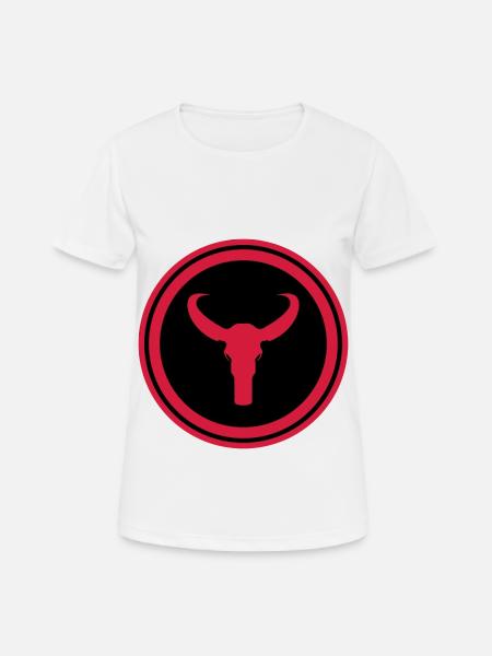 Bulle Skelett - Frauen T-Shirt atmungsaktiv - Weiß
