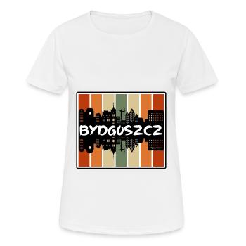 Bydgoszcz Polen Skyline Silhouette Travel Souveni - Frauen T-Shirt atmungsaktiv - Weiß - Vorne - AI Model Female 172 dark (172cm)