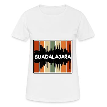 Guadalajara Mexico Skyline Silhouette Travel Souve - Women's Breathable T-Shirt - white - Front - AI Model Female 172 dark (172cm)