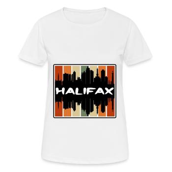 Halifax Canada Skyline Silhouette Voyage Souvenir - T-shirt respirant Femme - blanc - Devant - AI Model Female 172 dark (172cm)
