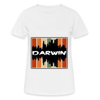 Darwin Australie Skyline Silhouette Voyage Souveni - T-shirt respirant Femme - blanc - Devant - AI Model Female 172 dark (172cm)