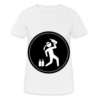 Cercle de consommation d’alcool - T-shirt respirant Femme - blanc - Devant - AI Model Female 172 dark (172cm)