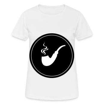 Fumer la pipe - T-shirt respirant Femme - blanc - Devant - AI Model Female 172 dark (172cm)