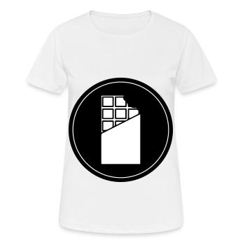 Chocolate Icon Icon - Women's Breathable T-Shirt - white - Front - AI Model Female 172 dark (172cm)