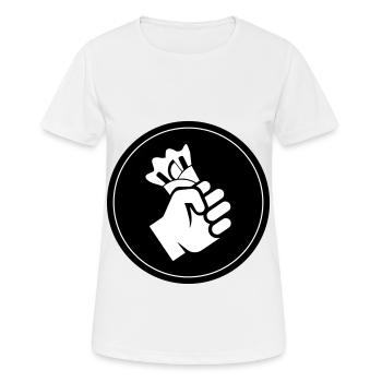 Spike grill icon - Women's Breathable T-Shirt - white - Front - AI Model Female 172 dark (172cm)