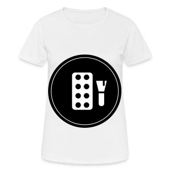 Maquillage Cosmétiques - T-shirt respirant Femme - blanc - Devant - AI Model Female 172 dark (172cm)