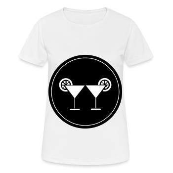 Cocktail Icon - Frauen T-Shirt atmungsaktiv - Weiß - Vorne - AI Model Female 172 dark (172cm)
