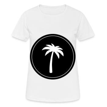 Symbole de la paume - T-shirt respirant Femme - blanc - Devant - AI Model Female 172 dark (172cm)