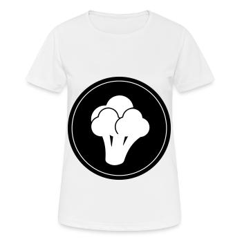 Broccoli Vegetables - Women's Breathable T-Shirt - white - Front - AI Model Female 172 dark (172cm)