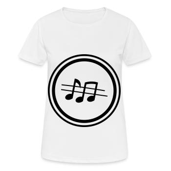 Partitions musicales - T-shirt respirant Femme - blanc - Devant - AI Model Female 172 dark (172cm)