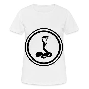 Snake Cobra - Women's Breathable T-Shirt - white - Front - AI Model Female 172 dark (172cm)