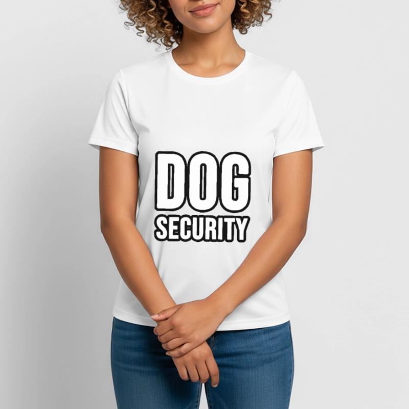 Hunde oder Katzen Security Frauen T-Shirt atmungsaktiv