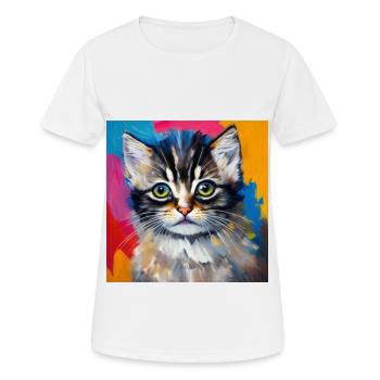 Cute Kitty - Women's Breathable T-Shirt - white - Front - AI Model Female 172 dark (172cm)