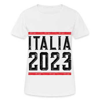 Italia 2023 - Women's Breathable T-Shirt - white - Front - AI Model Female 172 dark (172cm)