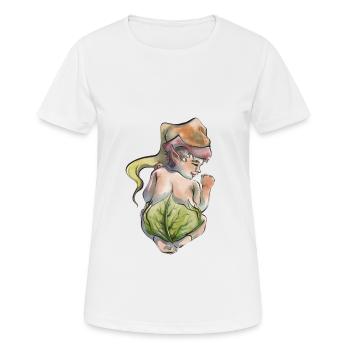 Baby leaf - T-shirt respirant Femme - blanc - Devant - AI Model Female 172 dark (172cm)