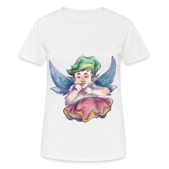 Bébé elfe - T-shirt respirant Femme - blanc - Devant - AI Model Female 172 dark (172cm)