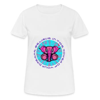 Träume werden wahr: Erwecke die Kraft in dir! - Frauen T-Shirt atmungsaktiv - Weiß - Vorne - AI Model Female 172 dark (172cm)