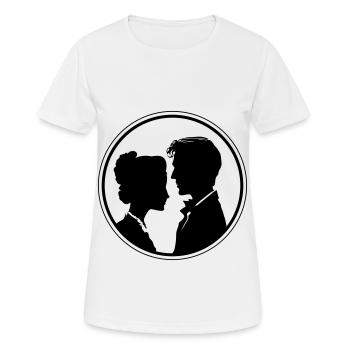 Couple Wedding Couple Marriage - Women's Breathable T-Shirt - white - Front - AI Model Female 172 dark (172cm)