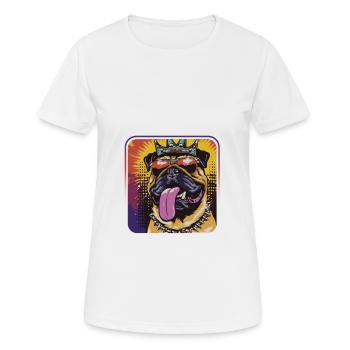 Stubborn Guardian Dog - Women's Breathable T-Shirt - white - Front - AI Model Female 172 dark (172cm)