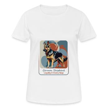 Faithful Shepherd Companion - Women's Breathable T-Shirt - white - Front - AI Model Female 172 dark (172cm)
