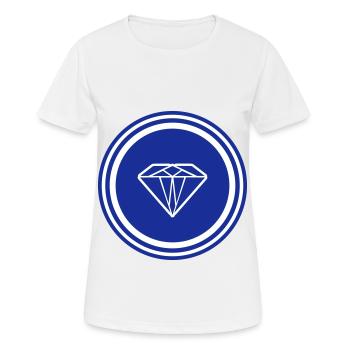 Diamond Symbol - Women's Breathable T-Shirt - white - Front - AI Model Female 172 dark (172cm)