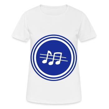 Partitions musicales - T-shirt respirant Femme - blanc - Devant - AI Model Female 172 dark (172cm)