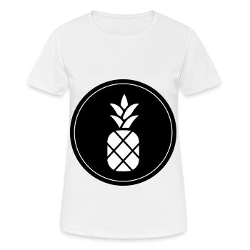 ananas frucht - Frauen T-Shirt atmungsaktiv - Weiß - Vorne - AI Model Female 172 dark (172cm)