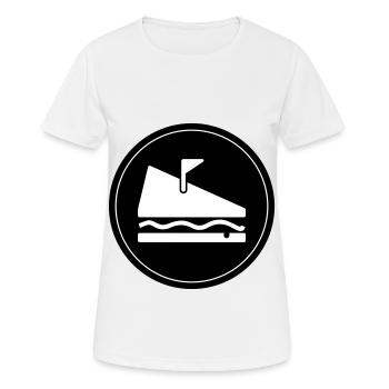 Sandwich Symbol Toast Imbiss - Frauen T-Shirt atmungsaktiv - Weiß - Vorne - AI Model Female 172 dark (172cm)