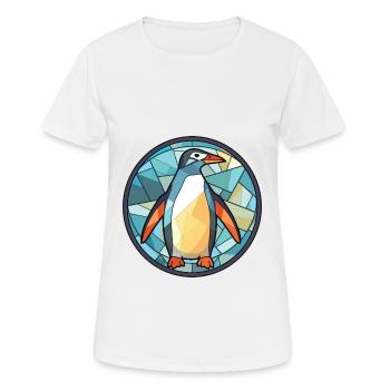 Panda Buntes Aquarell Tier Haustier Illustration - Frauen T-Shirt atmungsaktiv - Weiß - Vorne - AI Model Female 172 dark (172cm)