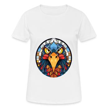 Coucou Aquarelle colorée Animal Animal Illustration - T-shirt respirant Femme - blanc - Devant - AI Model Female 172 dark (172cm)