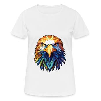 Adler Buntes Aquarell Tier Haustier Illustration - Frauen T-Shirt atmungsaktiv - Weiß - Vorne - AI Model Female 172 dark (172cm)