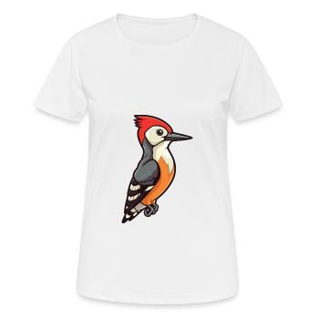 Pic Cartoon Kawaii Aquarelle Illustration - T-shirt respirant Femme - blanc - Devant - AI Model Female 172 dark (172cm)