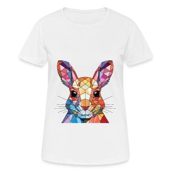 Squirrel Colorful Watercolor Animal Illustration - Women's Breathable T-Shirt - white - Front - AI Model Female 172 dark (172cm)