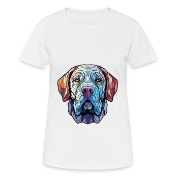 Mastiff napolitain chien race aquarelle colorée - T-shirt respirant Femme - blanc - Devant - AI Model Female 172 dark (172cm)