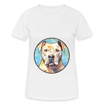 French White And Orange Hound Dog Breed Watercolor - Women's Breathable T-Shirt - white - Front - AI Model Female 172 dark (172cm)