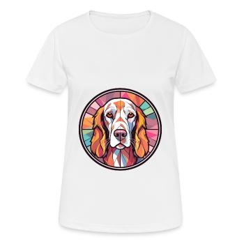 Garafian Shepherd Dog Breed Colorful Watercolor - Women's Breathable T-Shirt - white - Front - AI Model Female 172 dark (172cm)