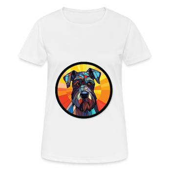 Deutsch Kurzhaar Vorstehhund Rasse Aquarell - Frauen T-Shirt atmungsaktiv - Weiß - Vorne - AI Model Female 172 dark (172cm)